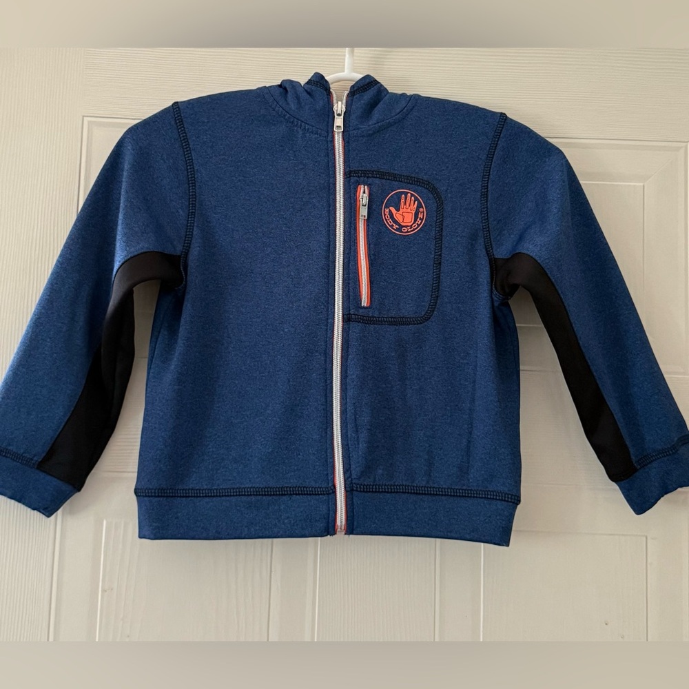2/15$ Boys Body Glove Zip Up Sweater Size 4T (blue and black)